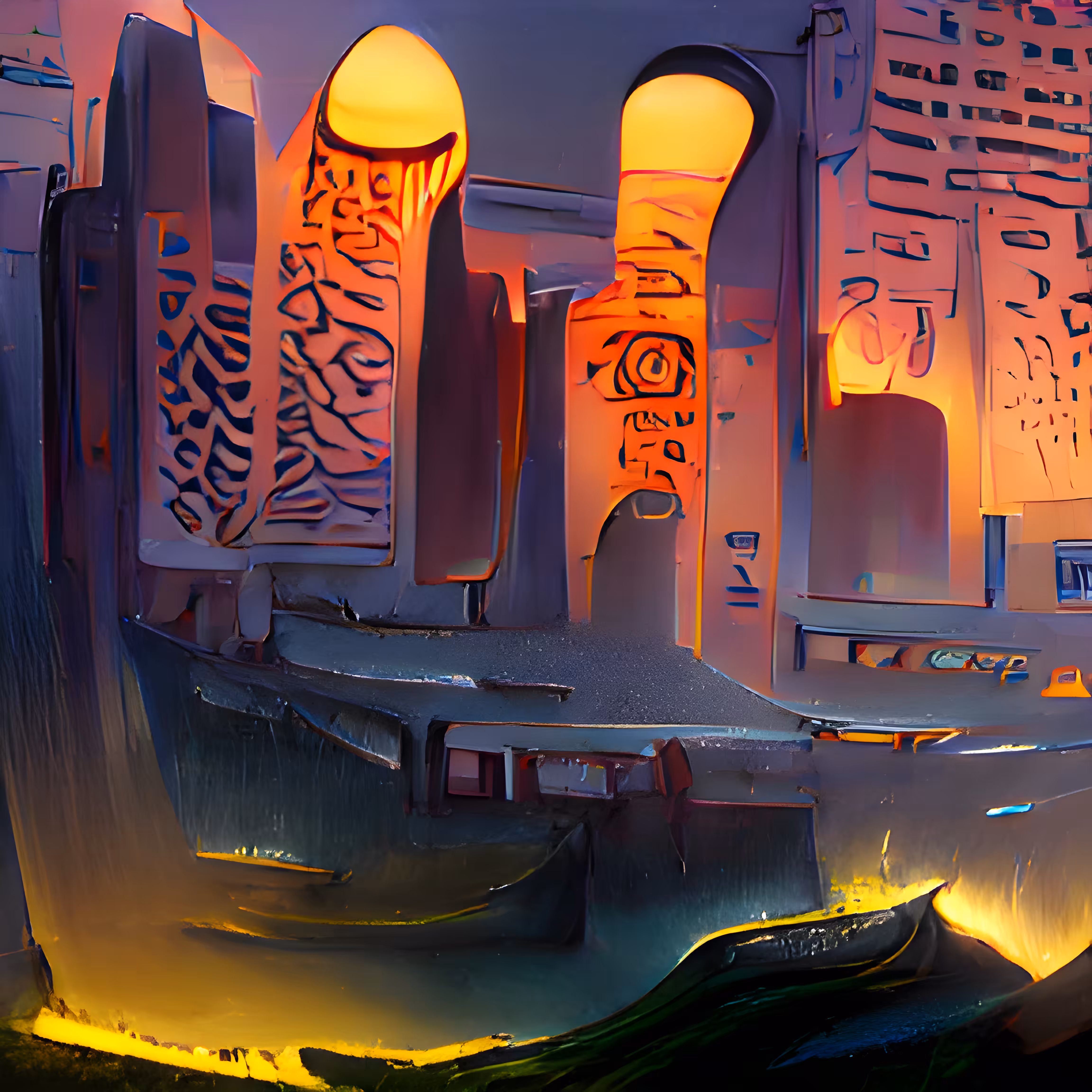 Forbidden temple entrance