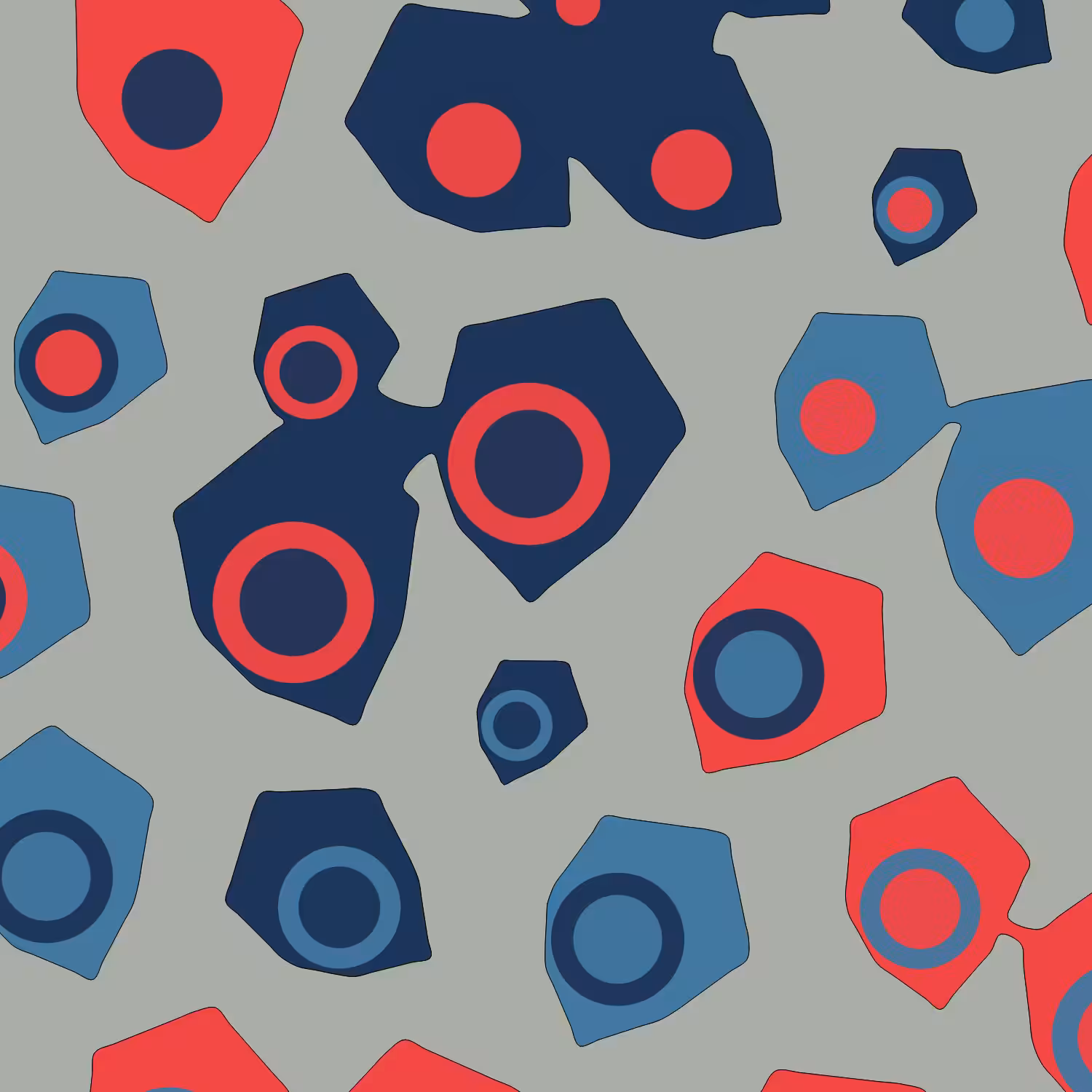 Geometric colorful shapes (Free edition) #110