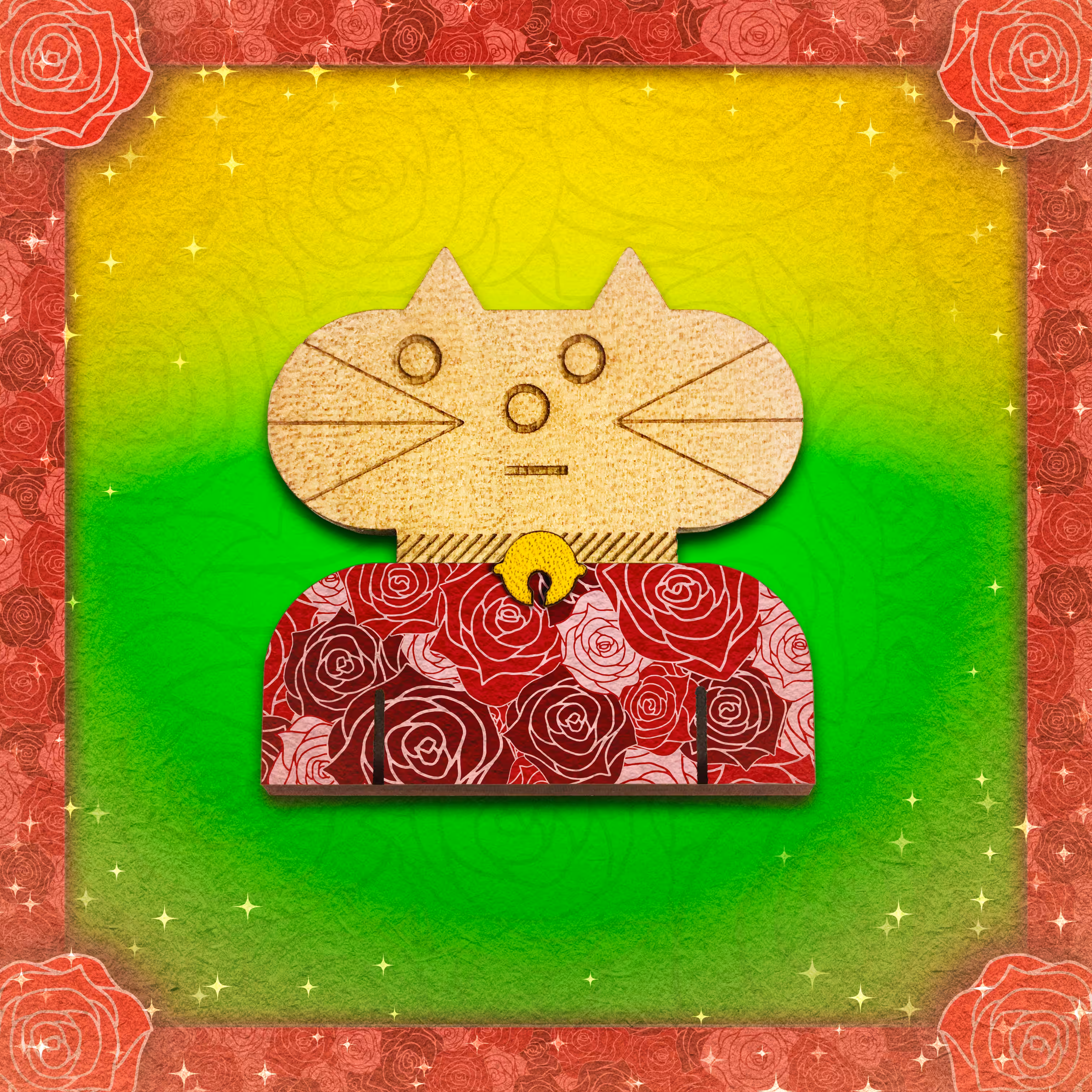 Pattern cat #018_rose