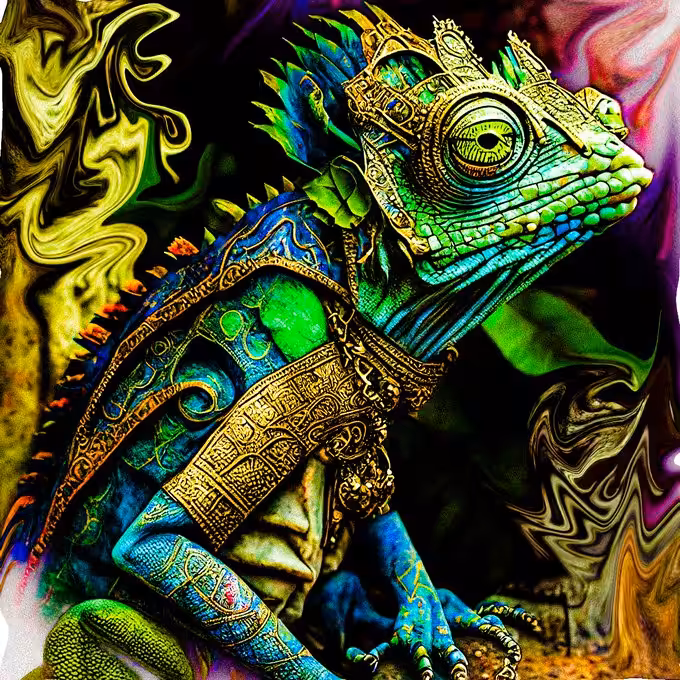 Right click saved AI 10 eth lizard gave it copyright 