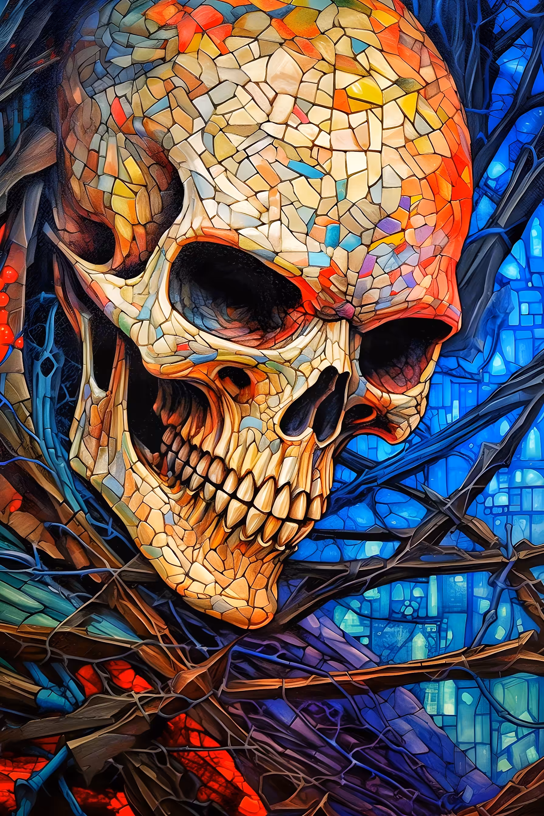 Mosaic Skull #1
