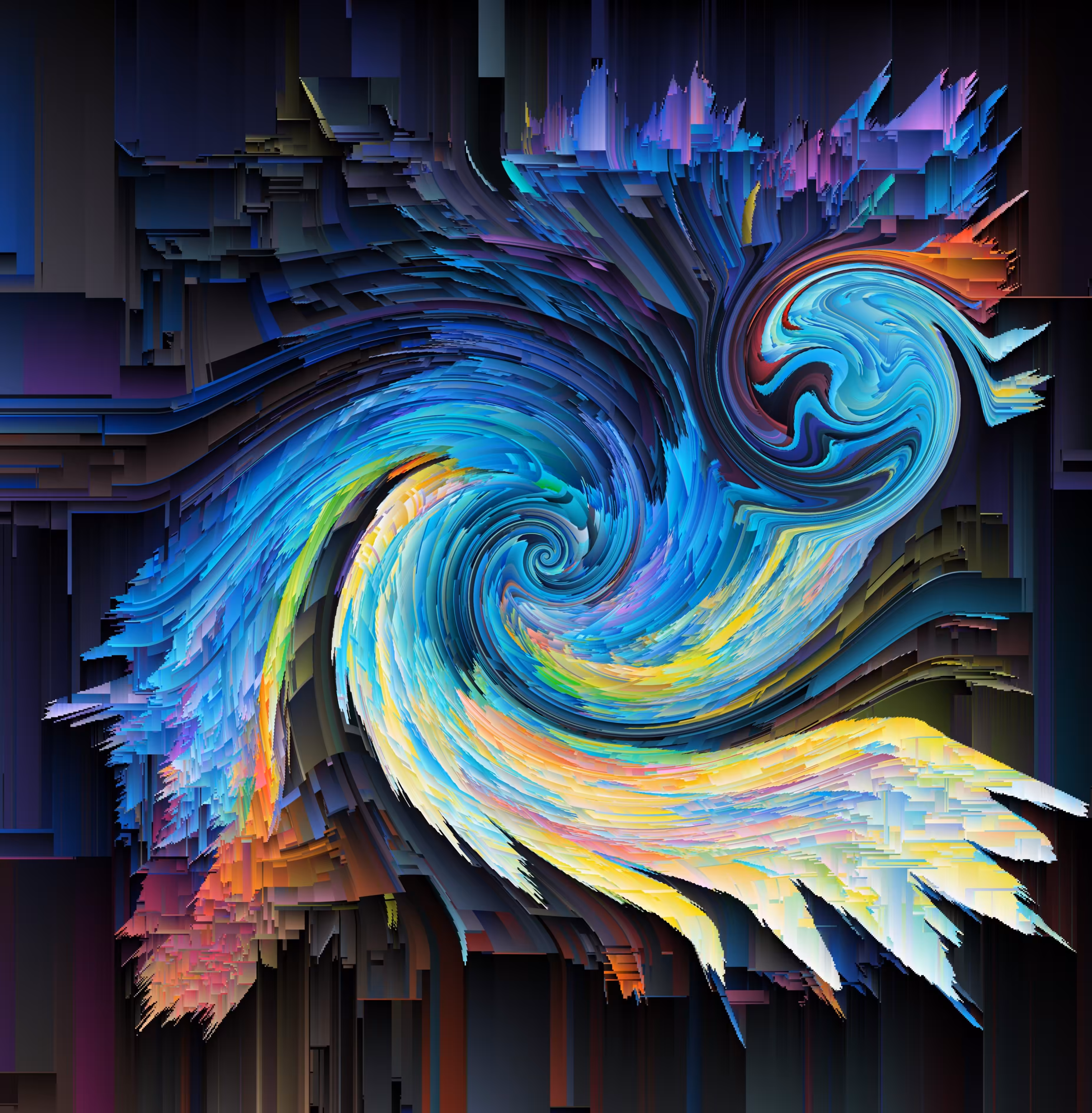 Blue bird wave
