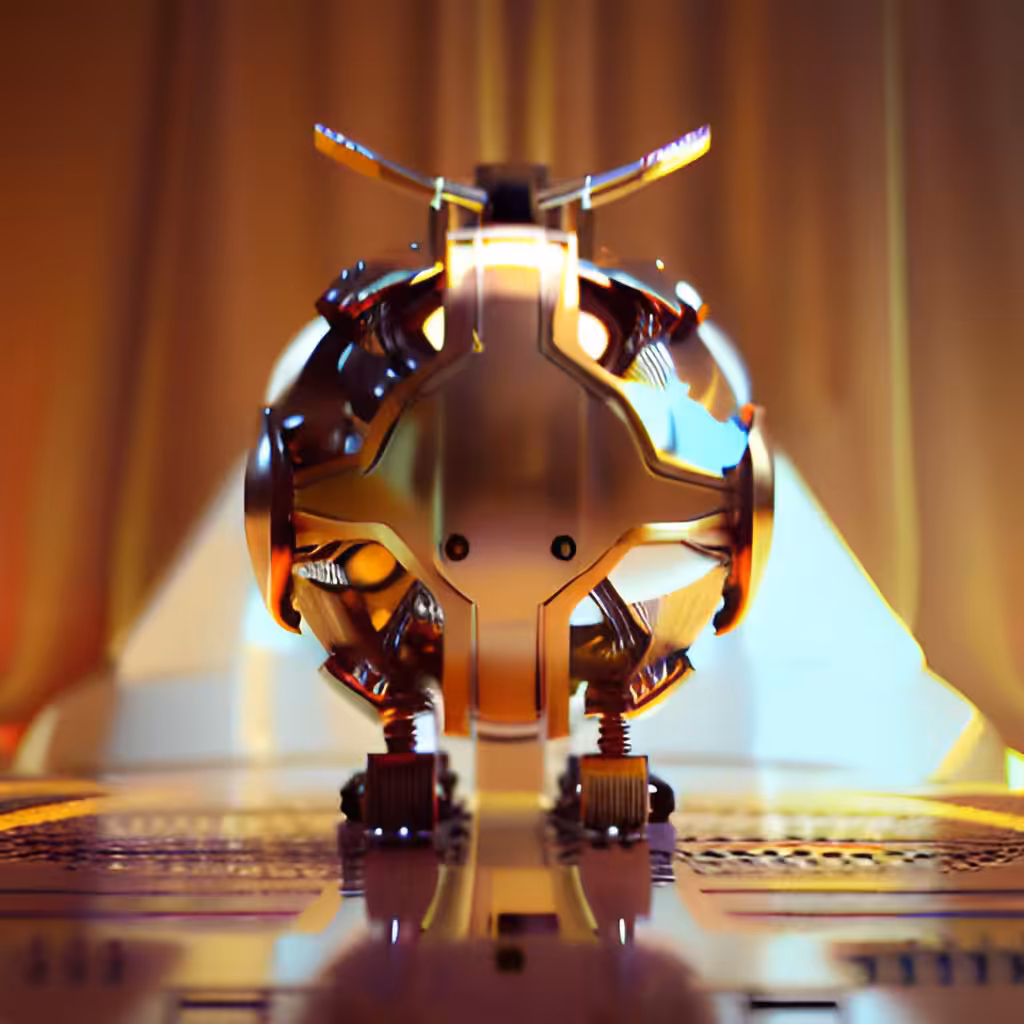 Golden Robotic Apples #54