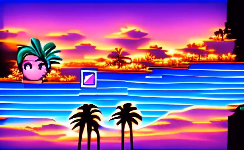 Vaporwave Sunset 3