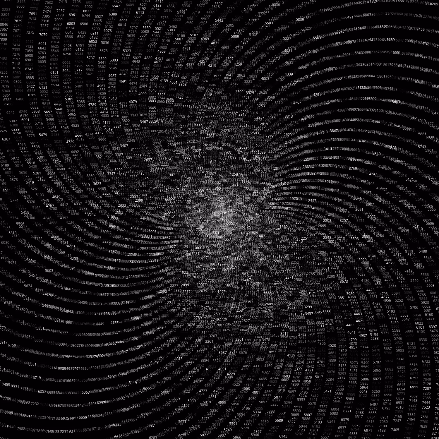 Polar Plot of Numbers #94