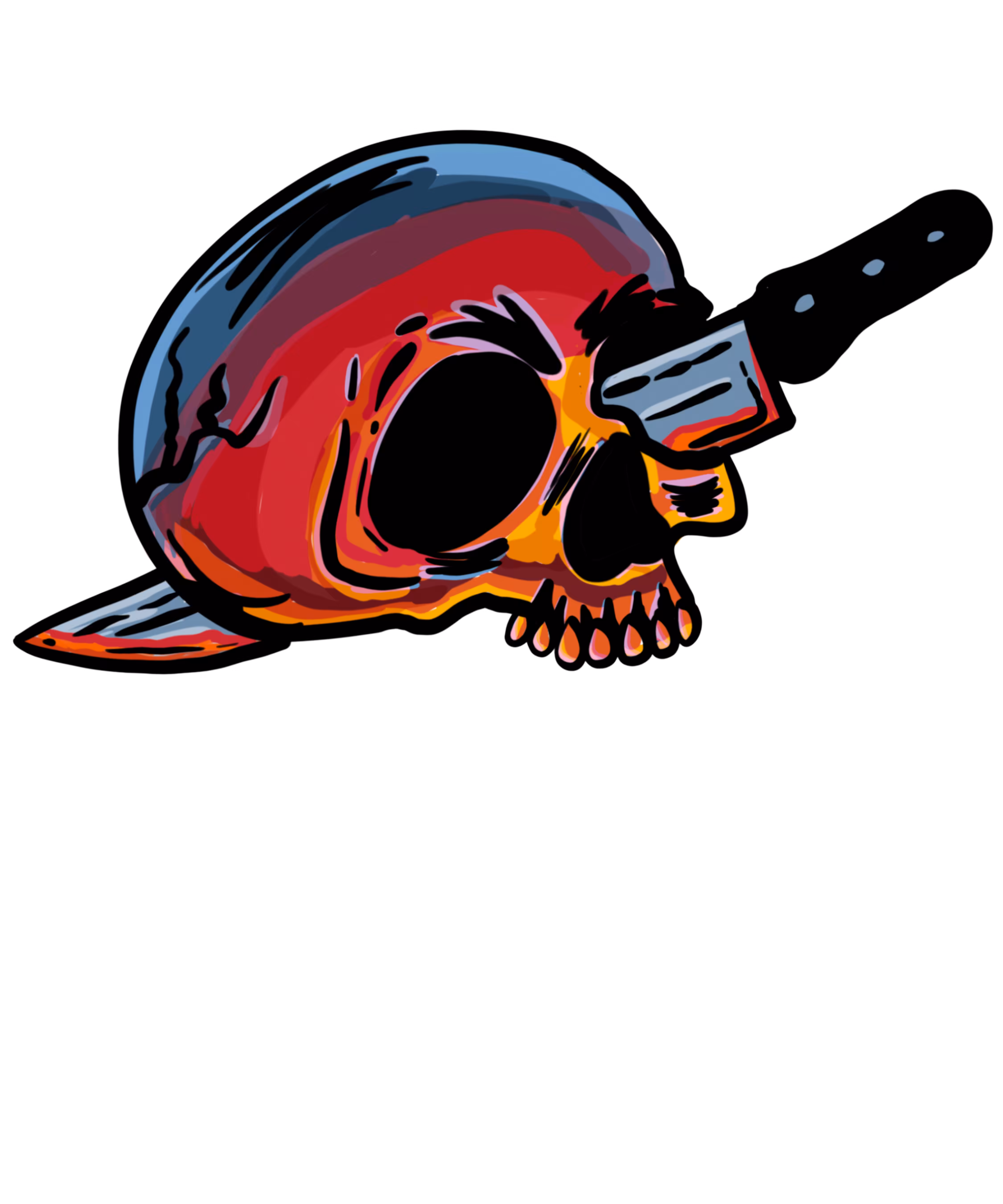 Skull dagger knife