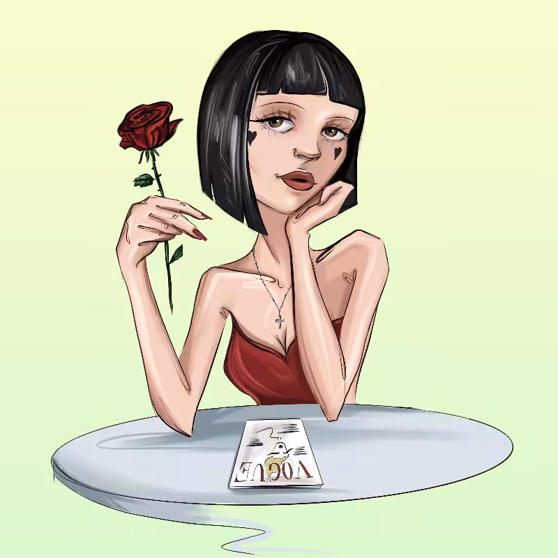 Girl at the table #43