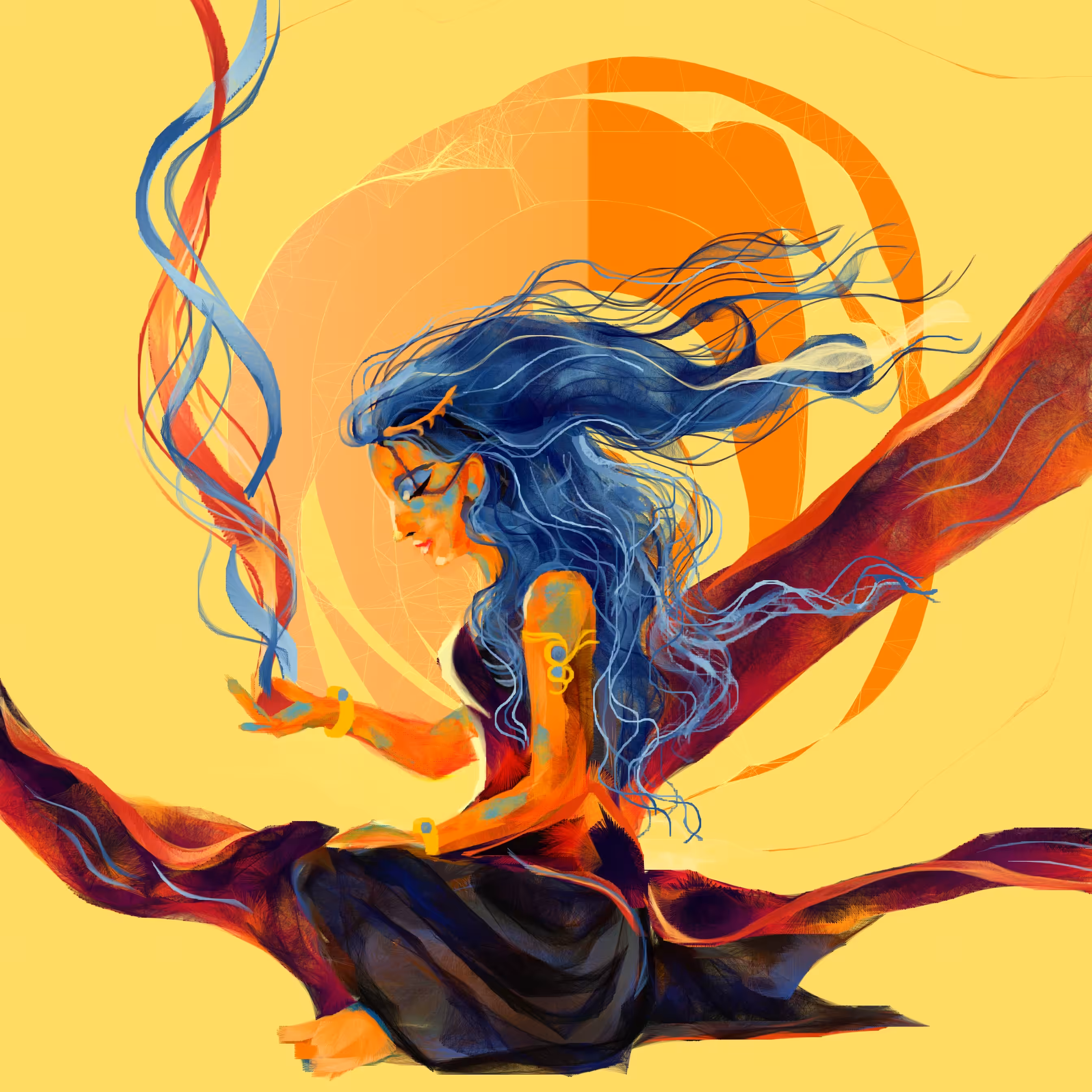 Blue flame