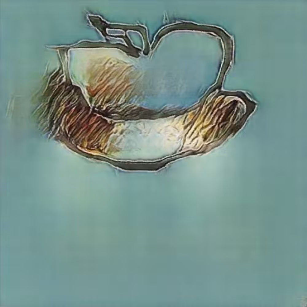 An Apple In Abstract Minimalism