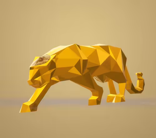 Golden Bitcoin Panther