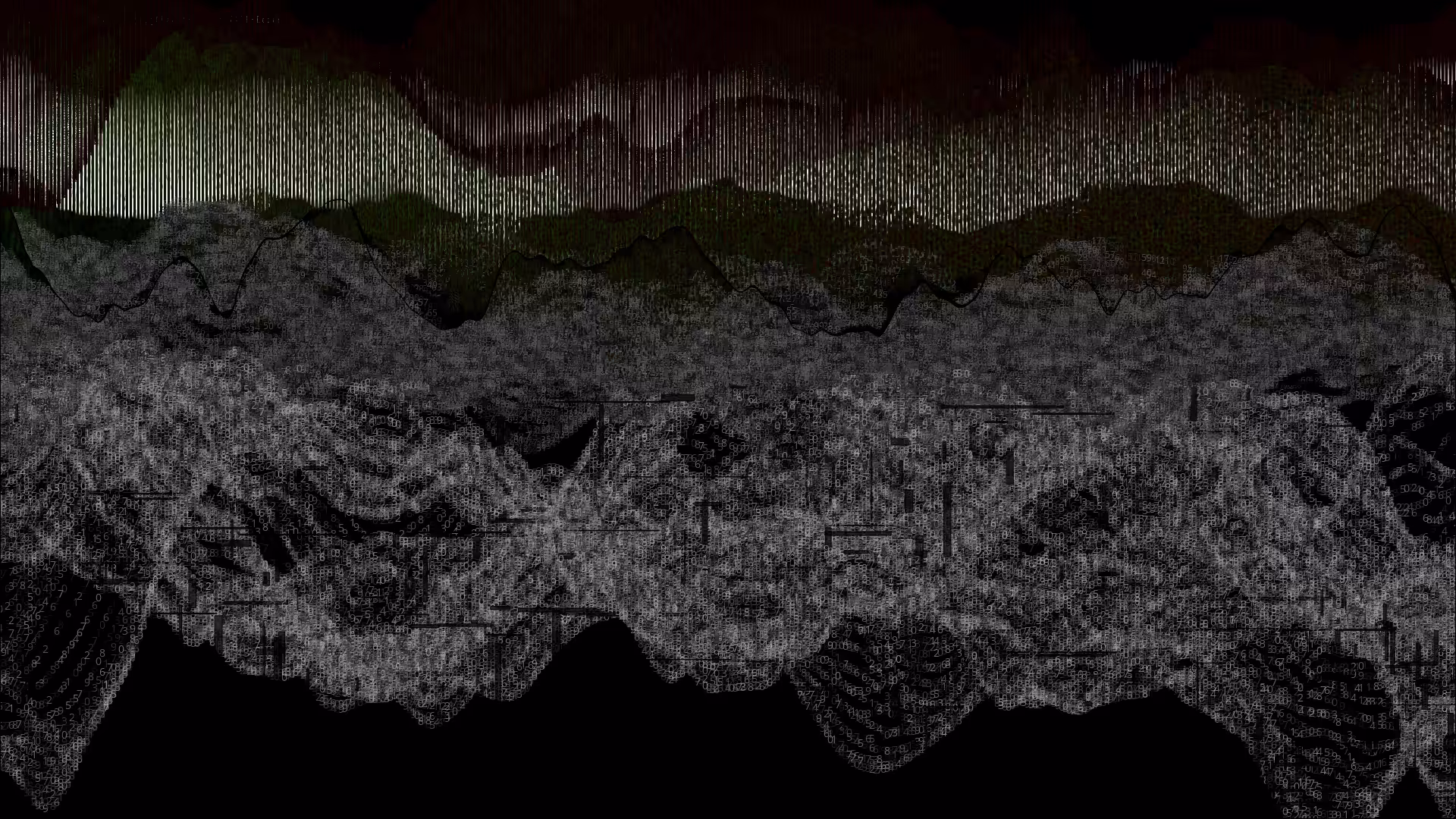Pixel rain in a data landsacape #31