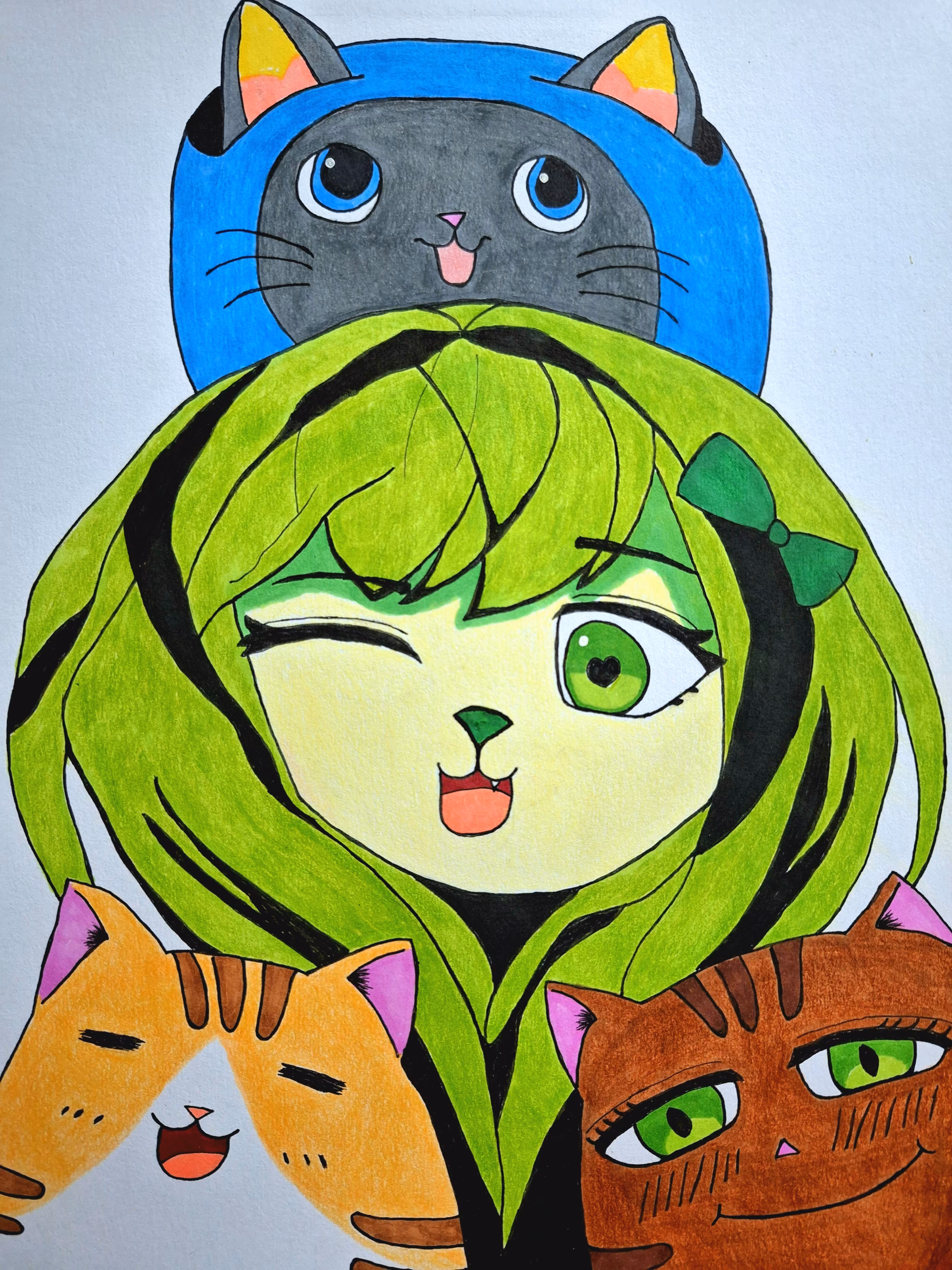 I love hanging out with my cats