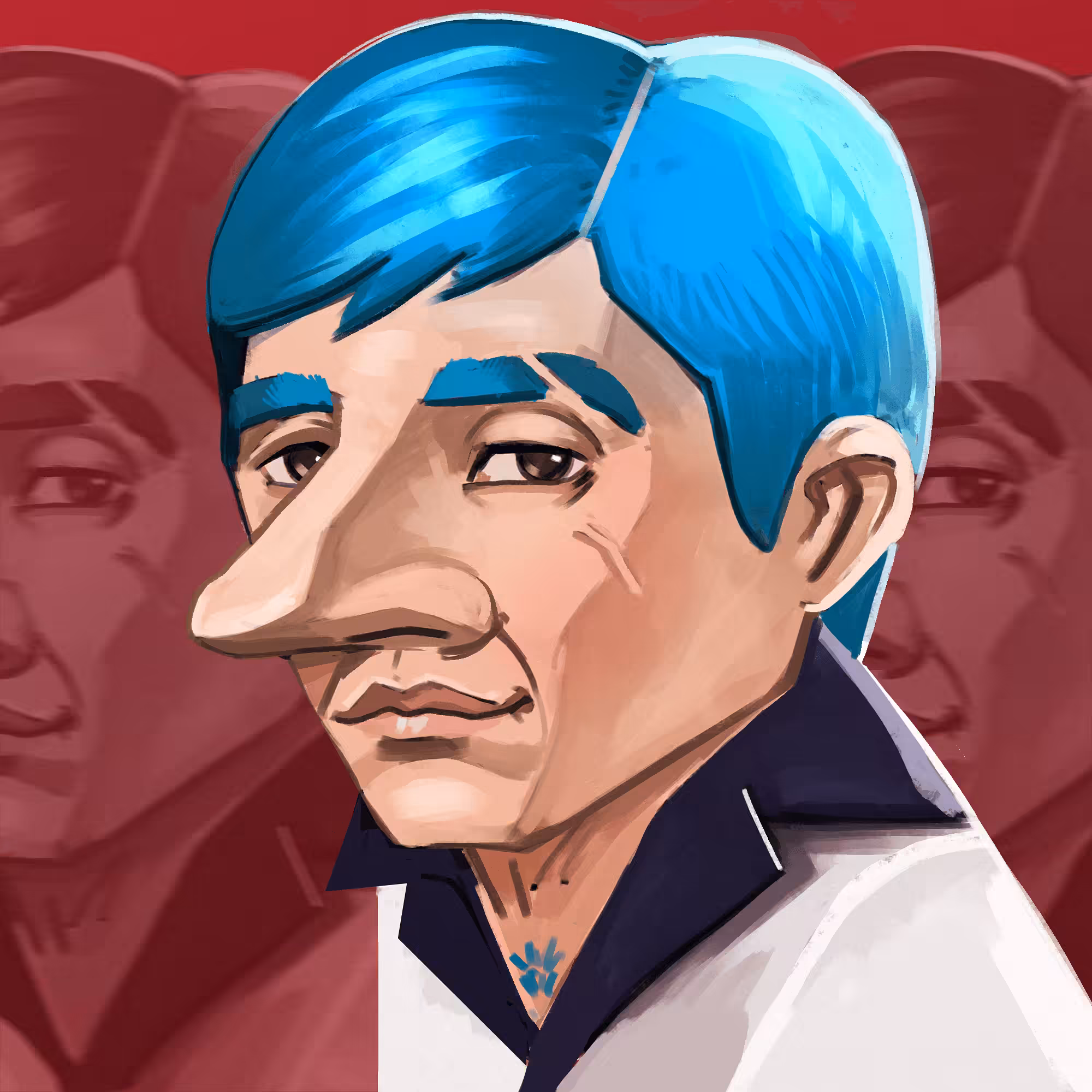 BlueHairGuy #005