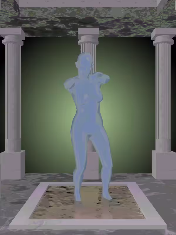 HeavenComputer: The Undying Ethereal Blue Woman #4494