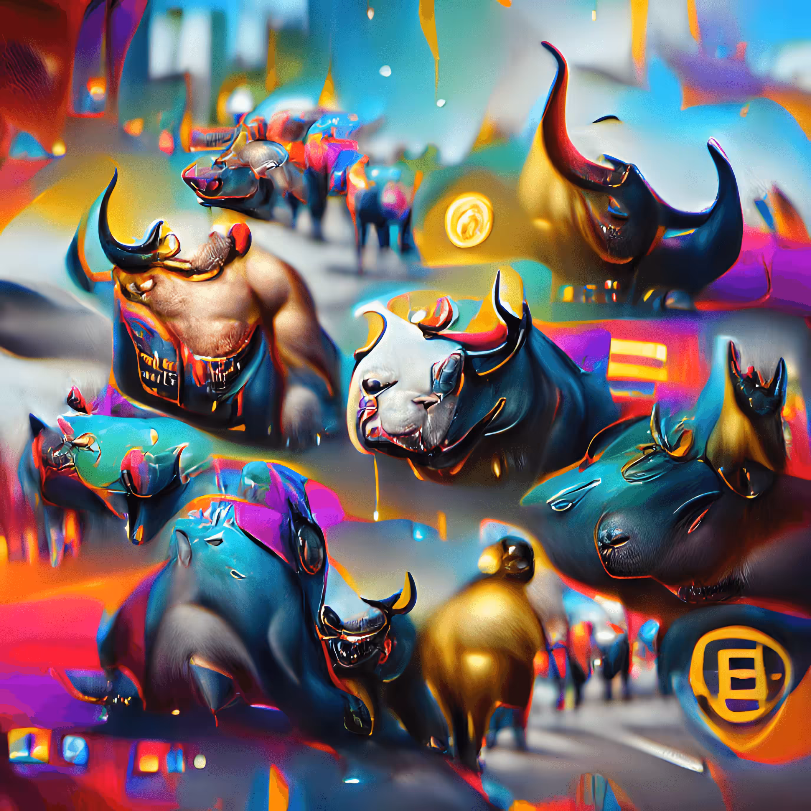 Crypto Bulls on Parade