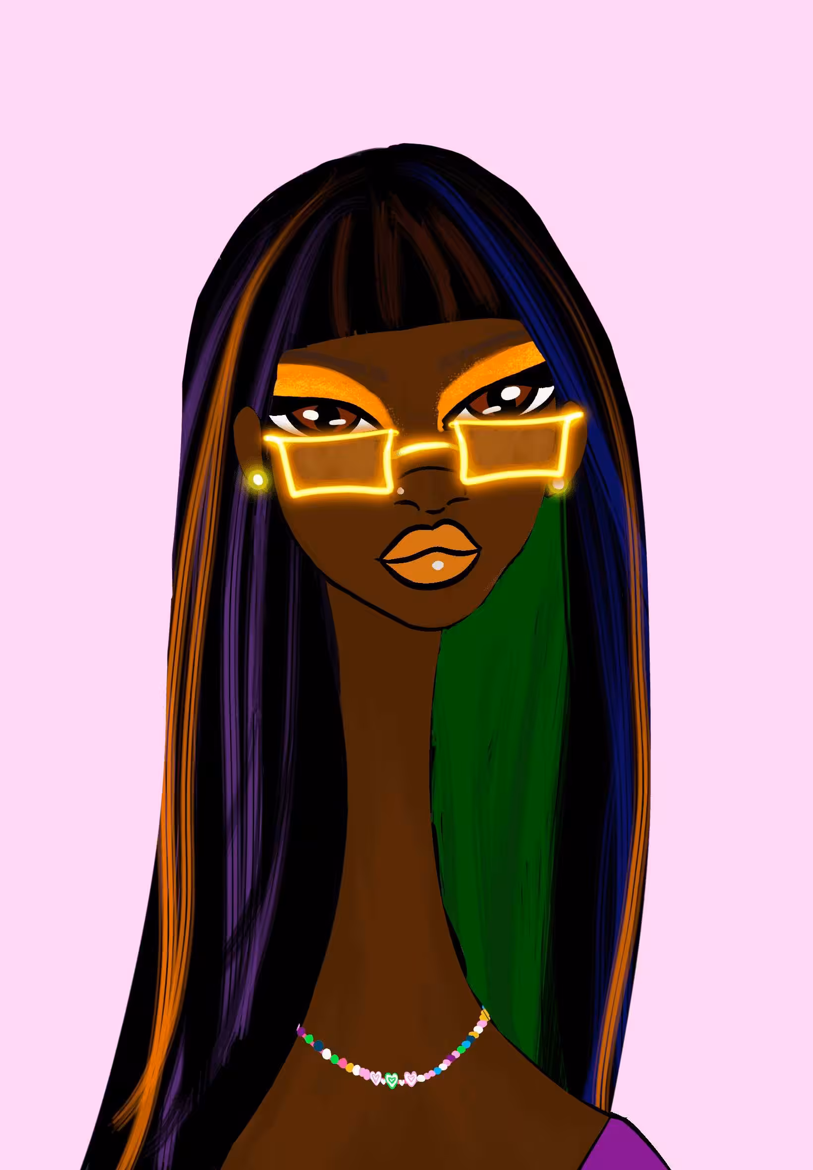 Long Neckie Lady #7