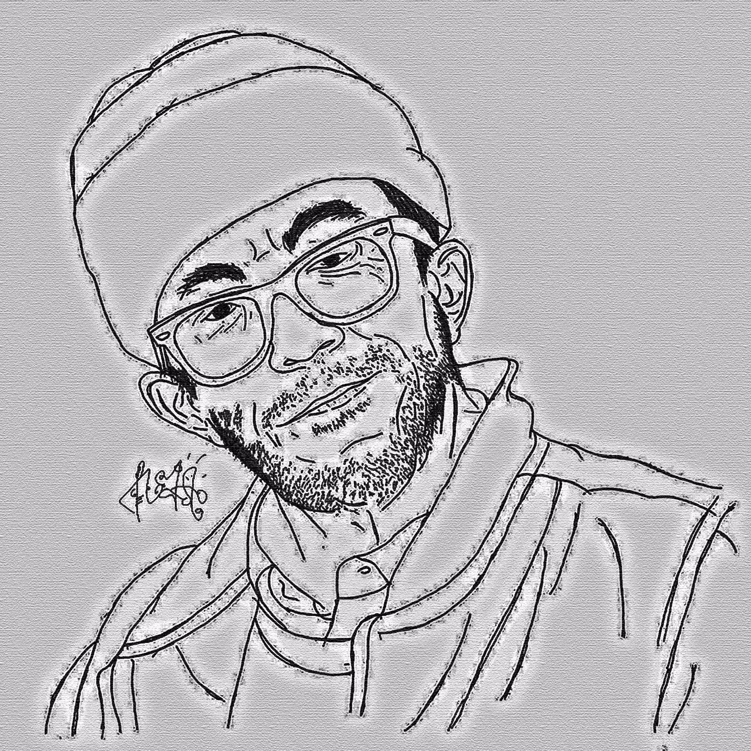 Scribble of Jake Phelps' Face - OS