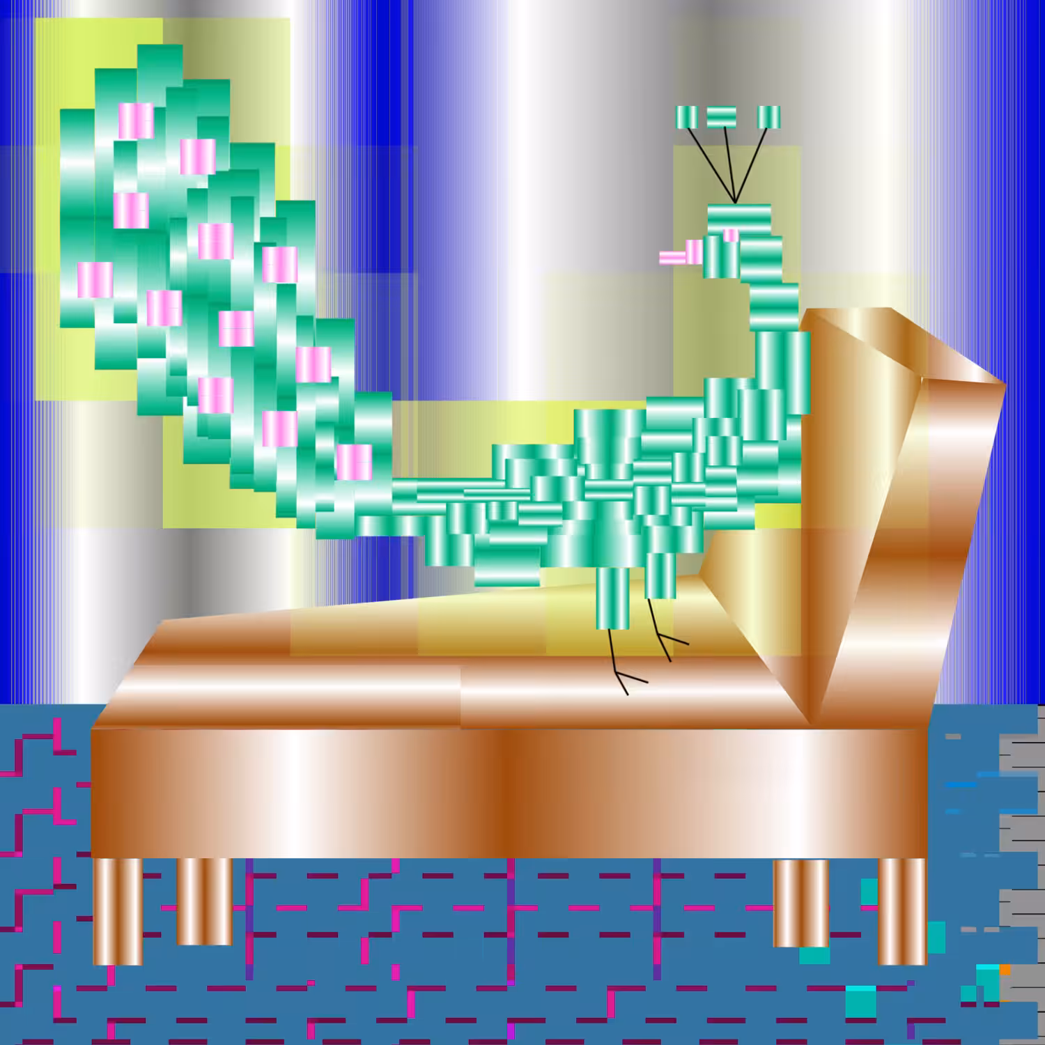 Divan peacock