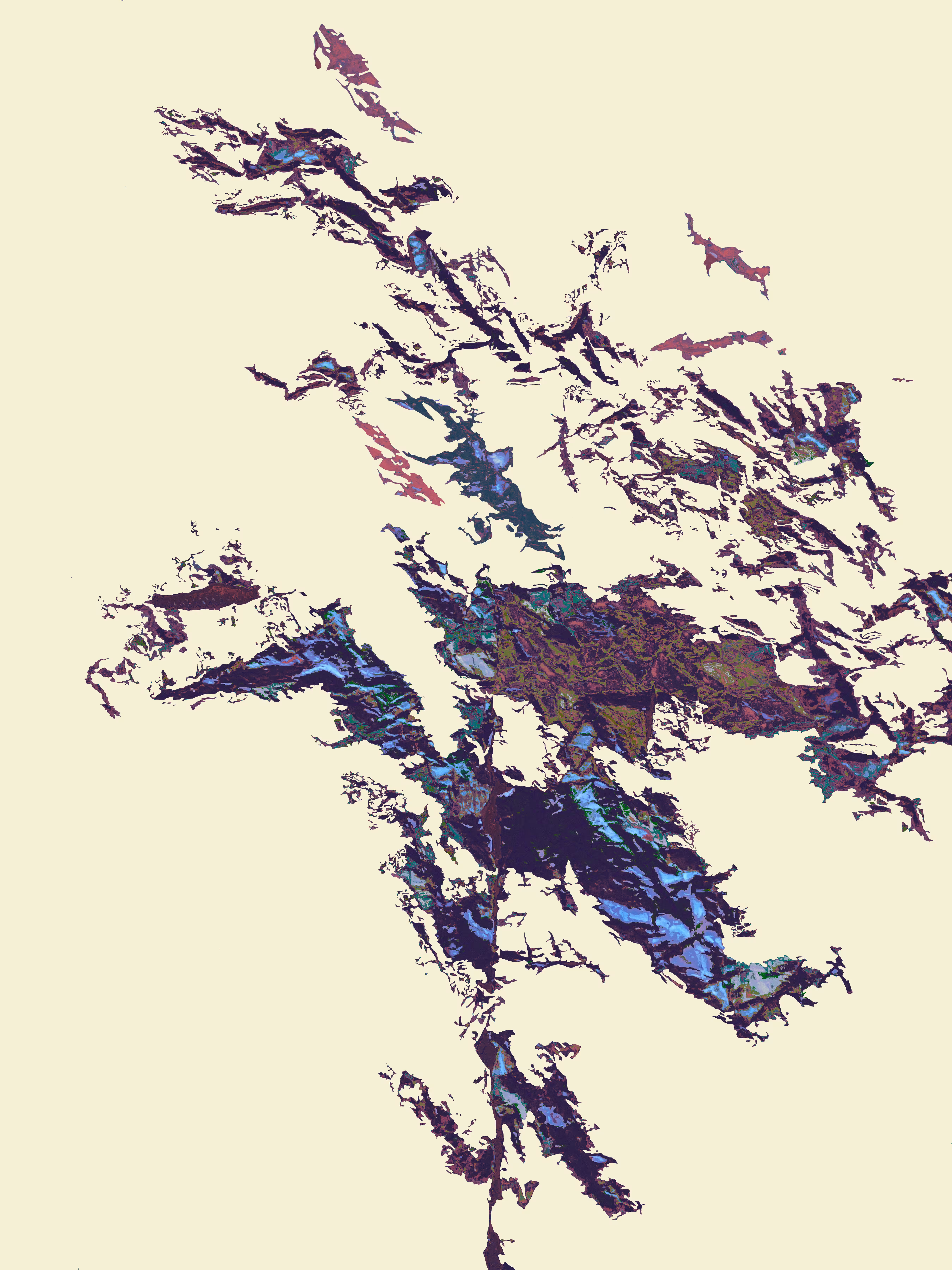 ham sandwich crumpled drawing walk in the mountains