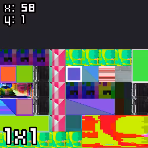 GLIXITIES: XITY #26 - x:58 y:1 - 1x1
