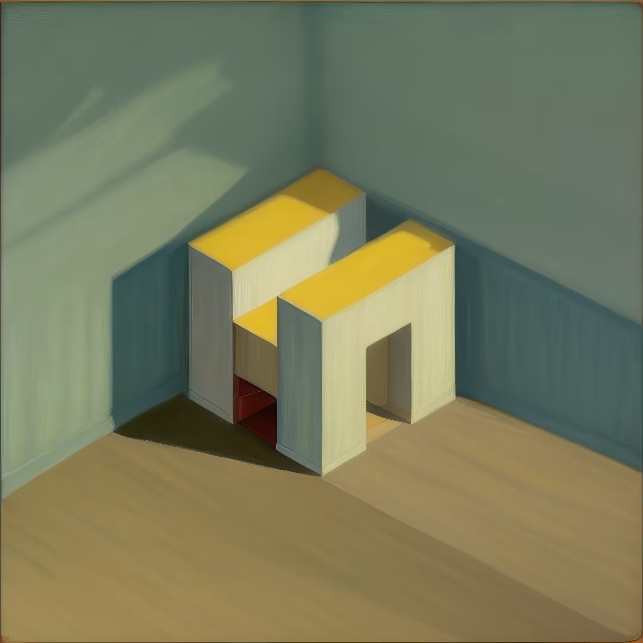 Isometric HeN Token: Edward Hopper Variant