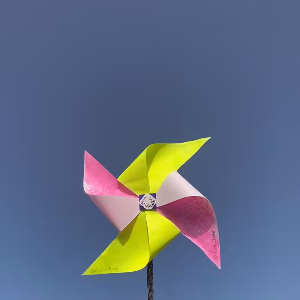 My first handmade Pinwheel 