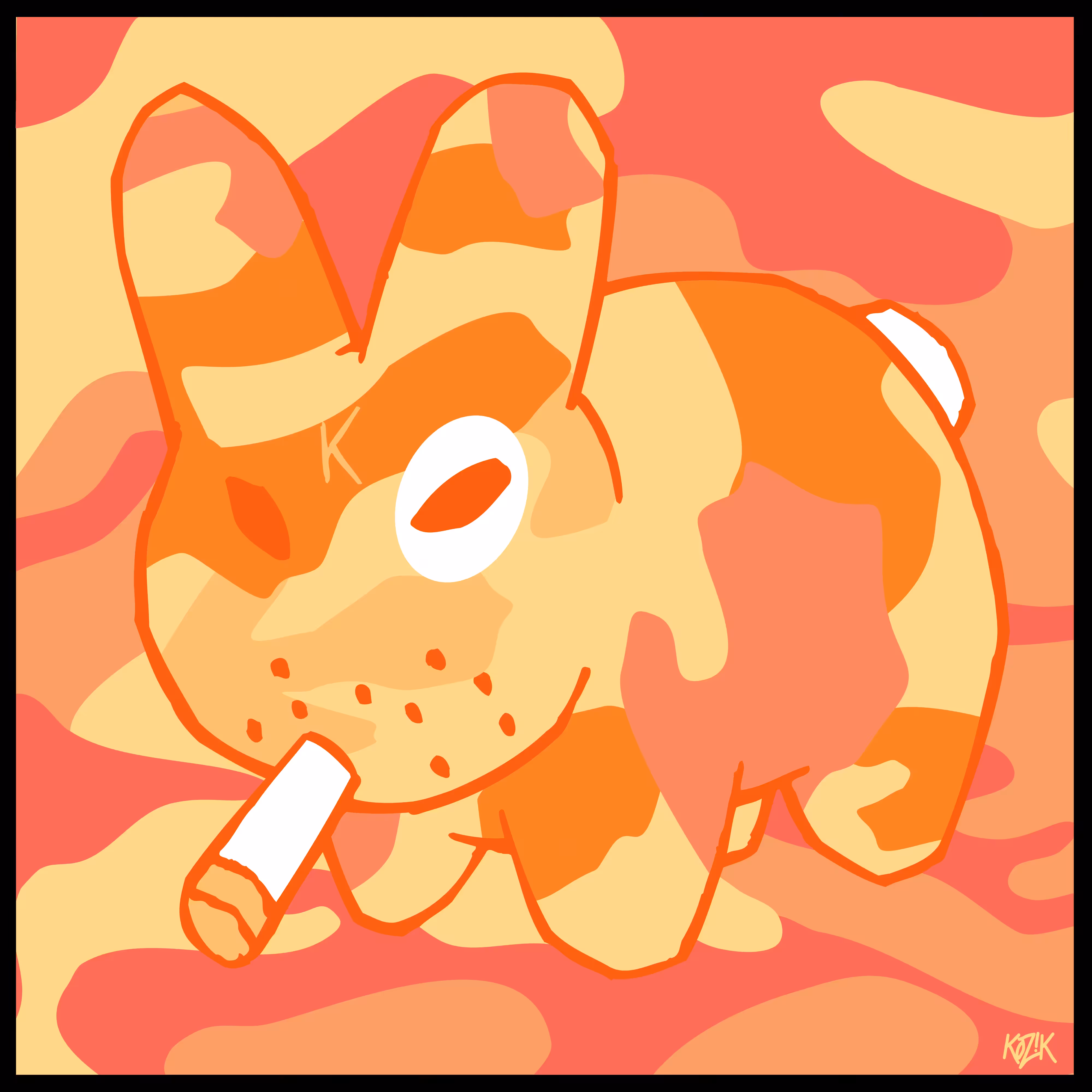 Invisible Labbit in Orange