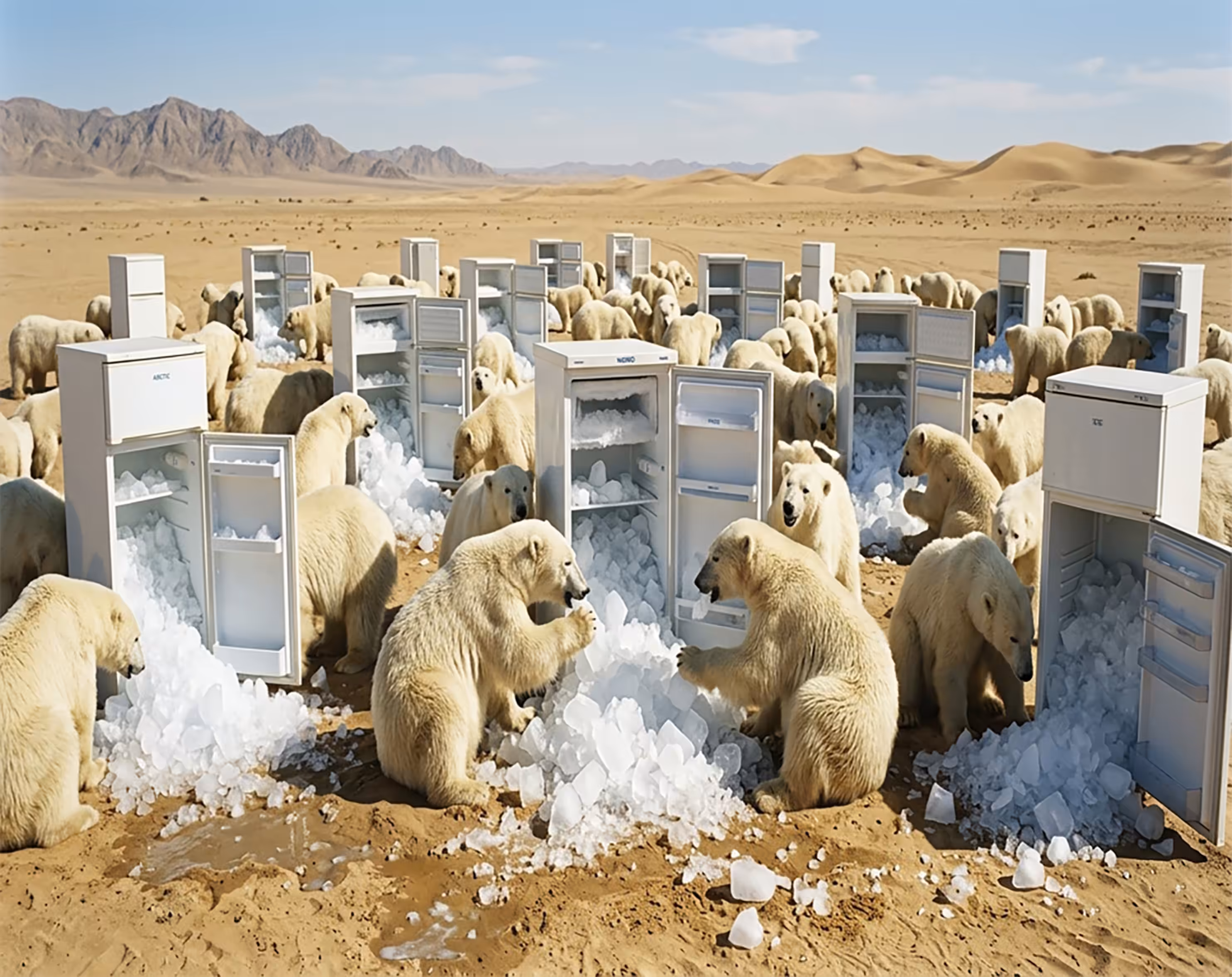 "Icy Dreams of the Desert: Echoes of a Lost Arctic"