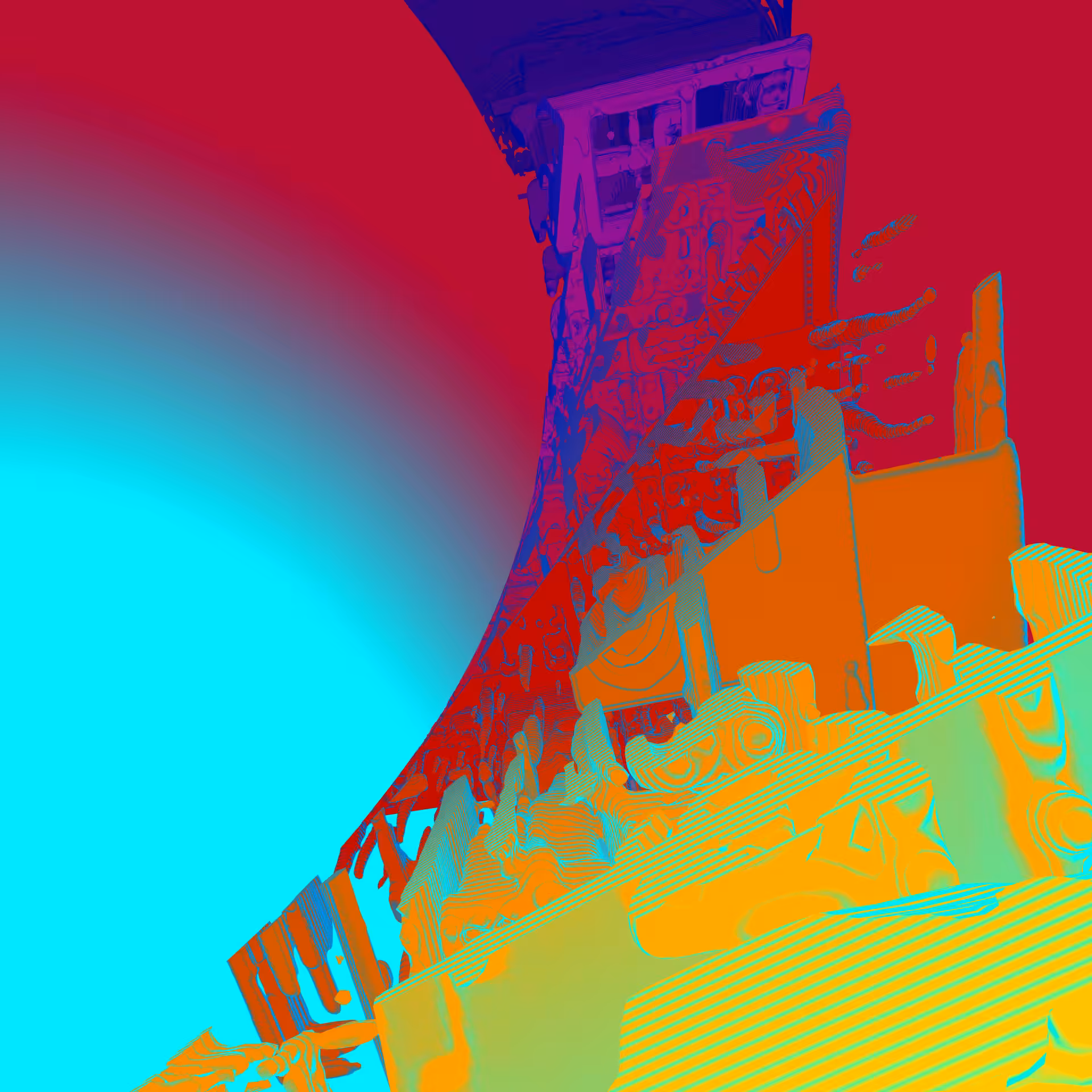 Endlessskyscraper. Flickering gradient. F270