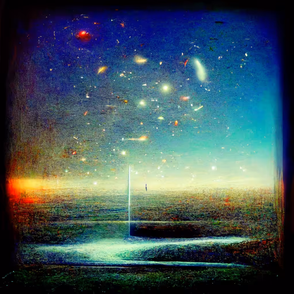 Meaningless poetry of a consciousness lost in space-time that will eventually die, but not its thoughts