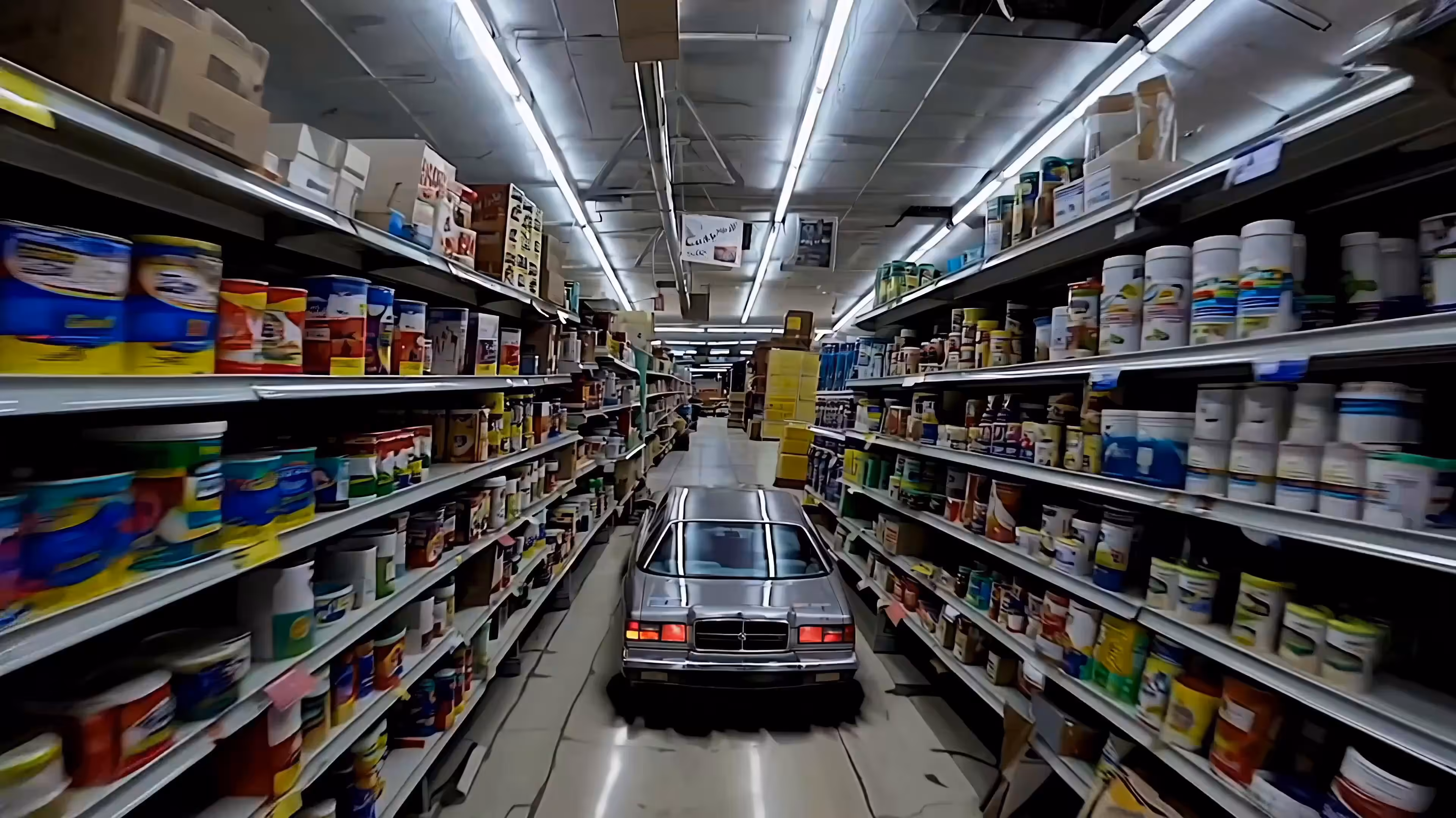 above the aisle