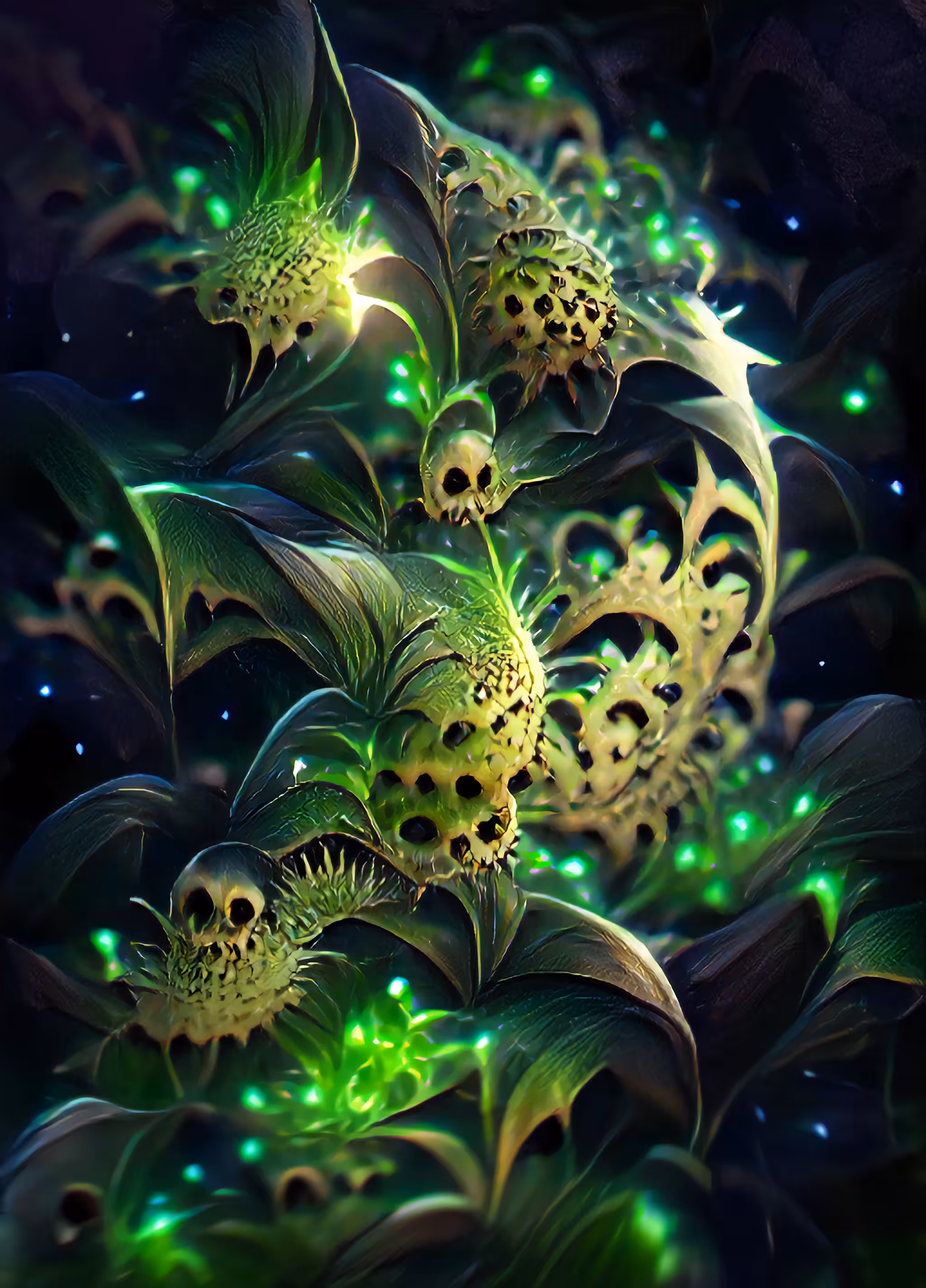invasive plant species: moonskull creeper