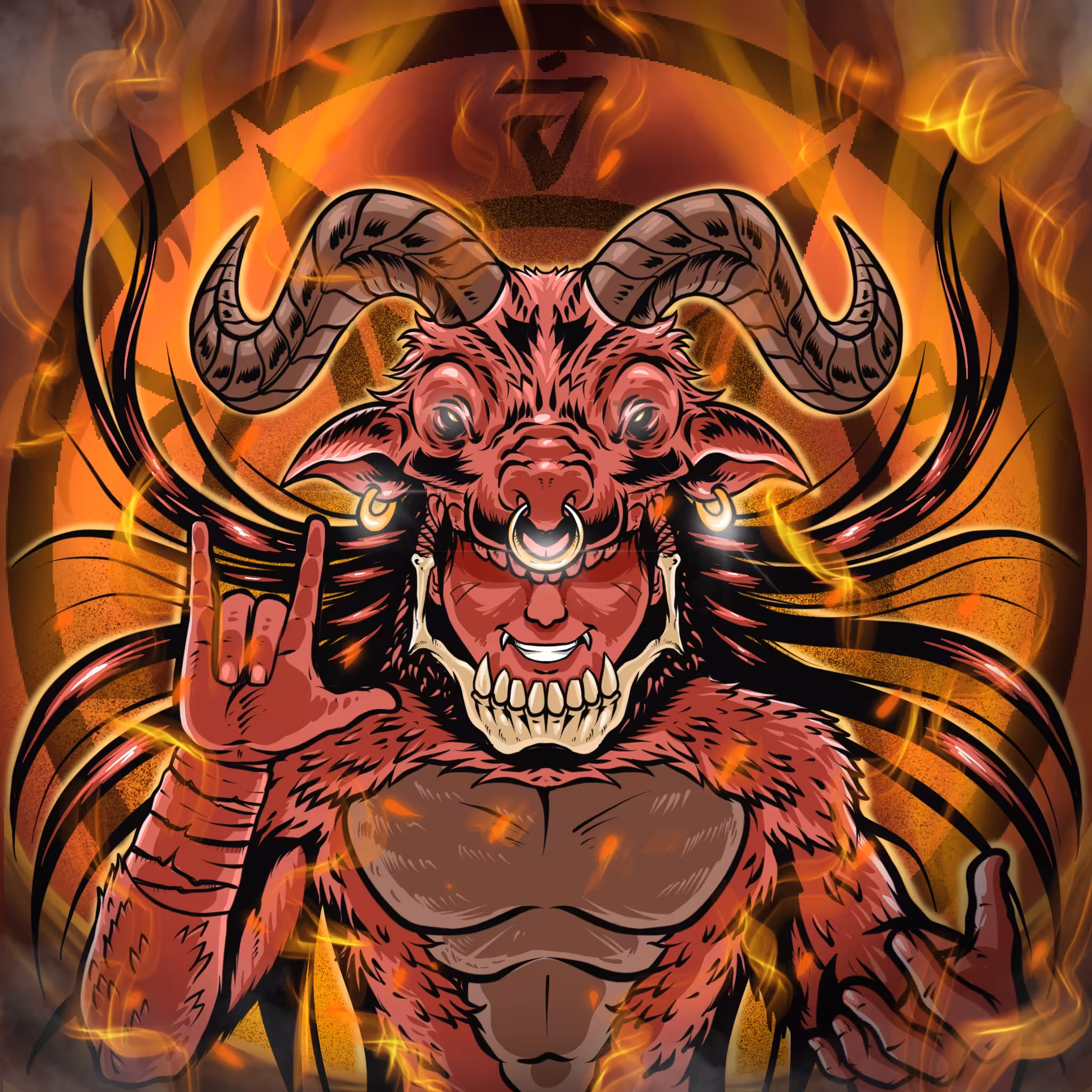 The devil spirit of Baphomet