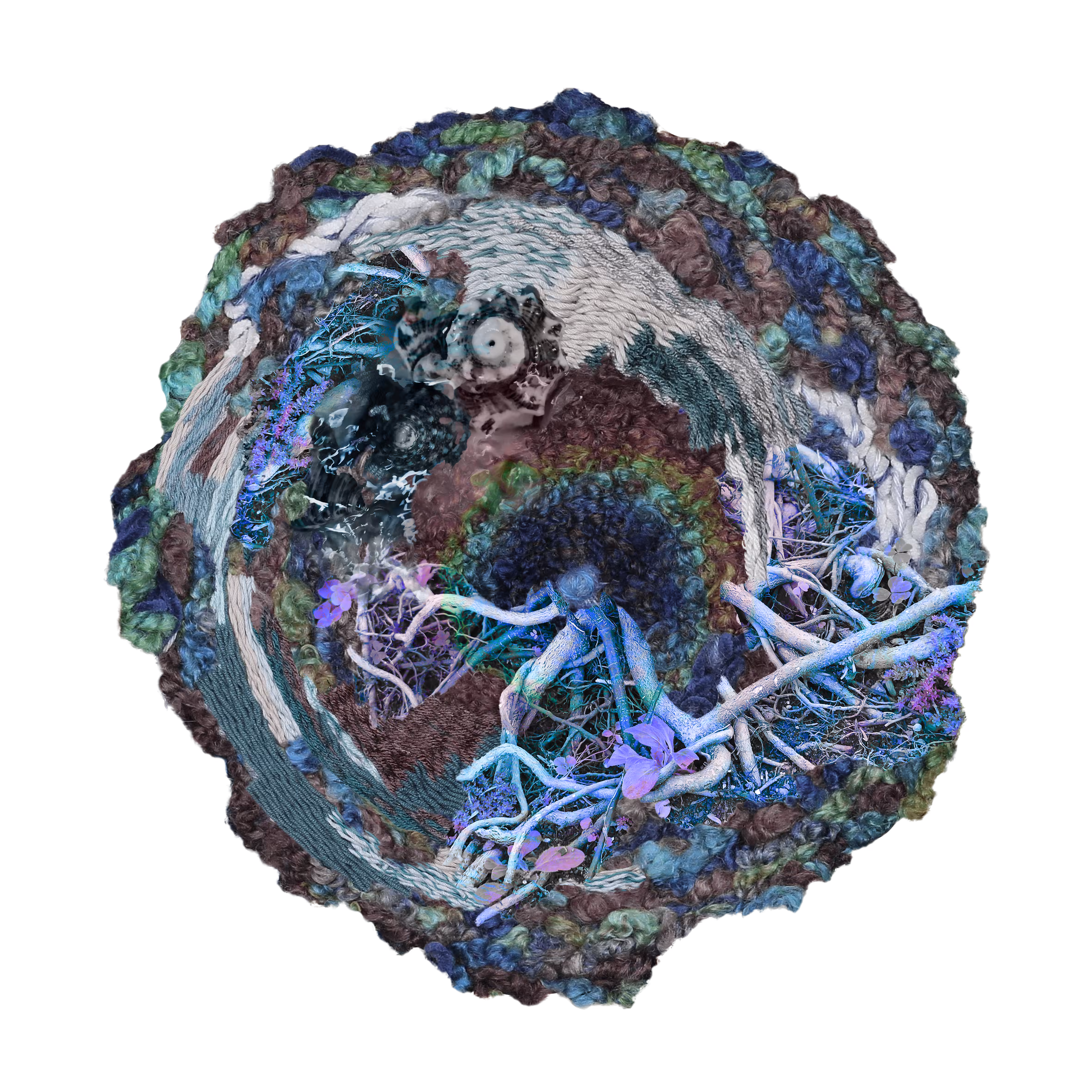 Woven granite cliff