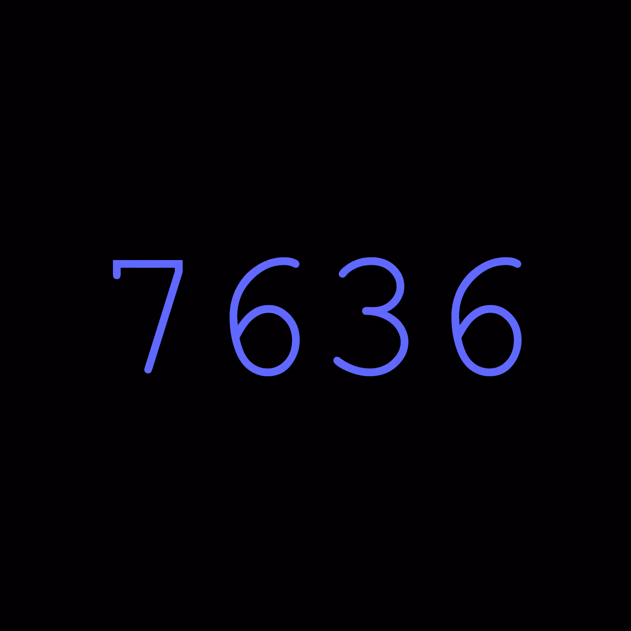 7636