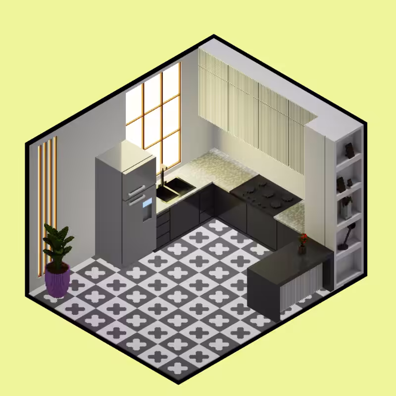 Isometric kitchen #47