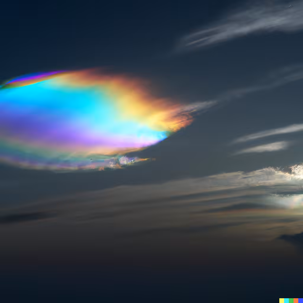 ☁️  44  - iridescent cumulus humilis cloud