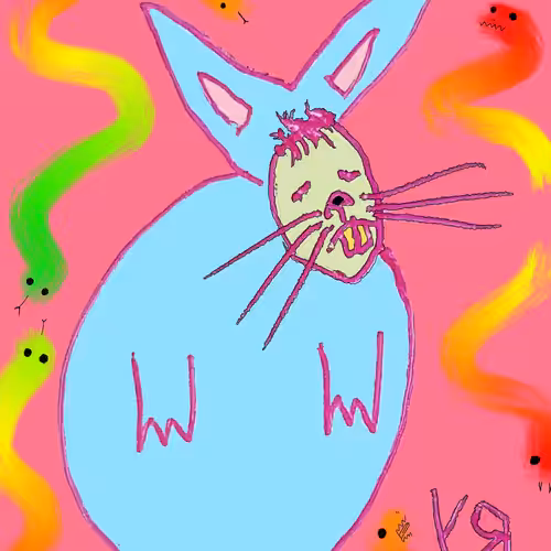 Bunny Wearing a Mask (Surrounded by Snakes) #1