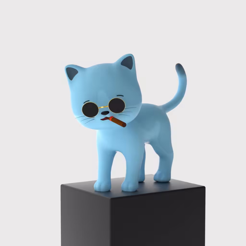 3D Meow Cat #100