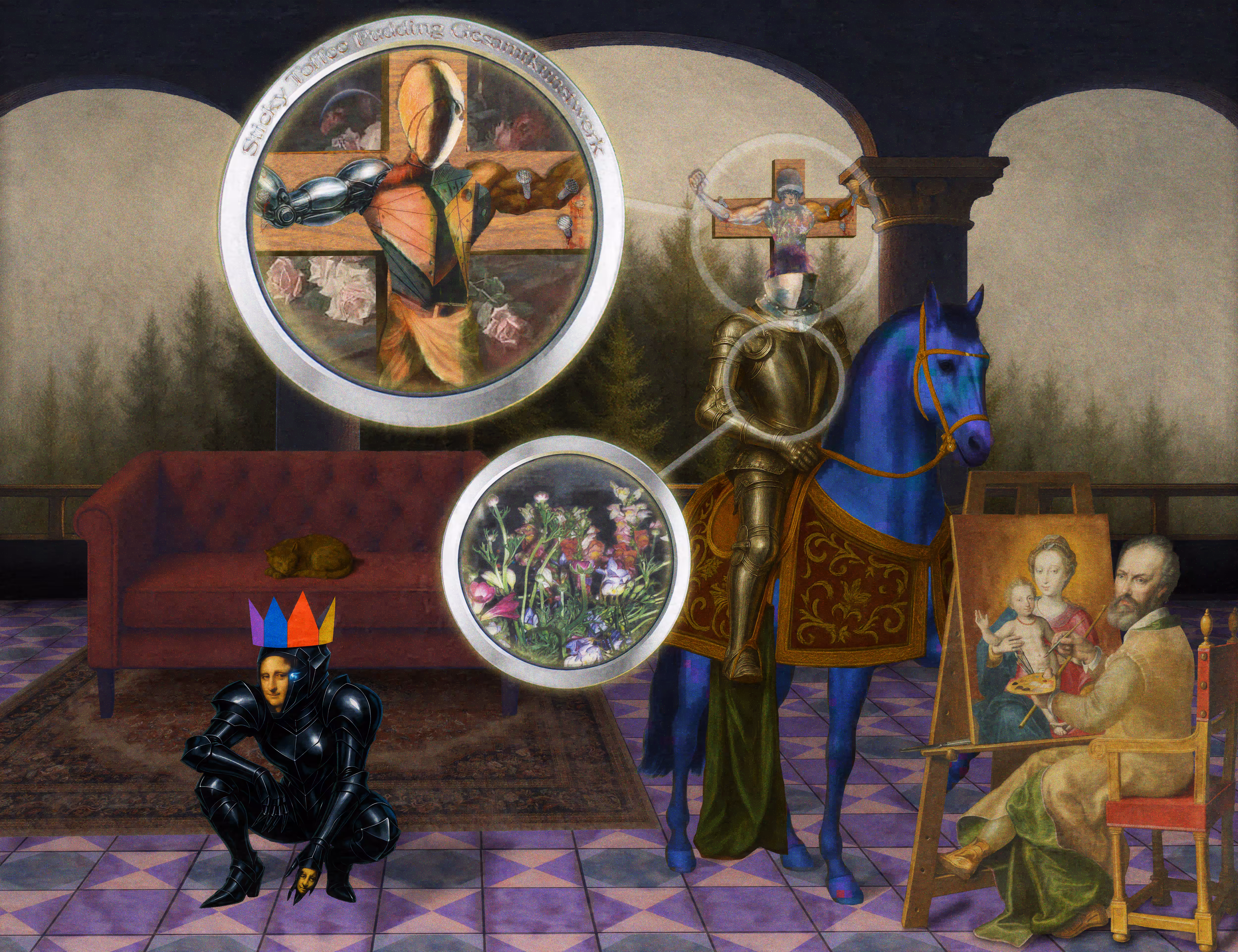 The Pilgrim’s Living Room Crucifixion; Mona Lisa Hyper-Gamble #142