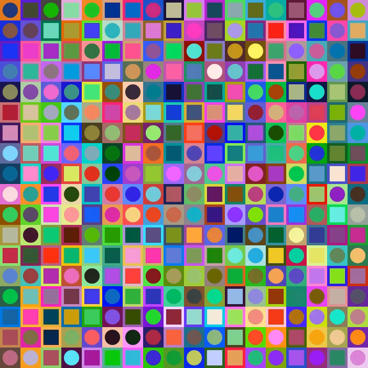 Square Dot Composition #250