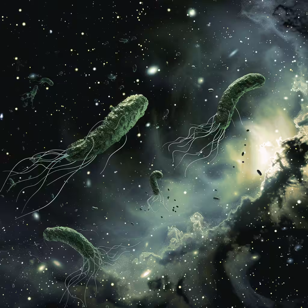 Helicobacter pylori in the space