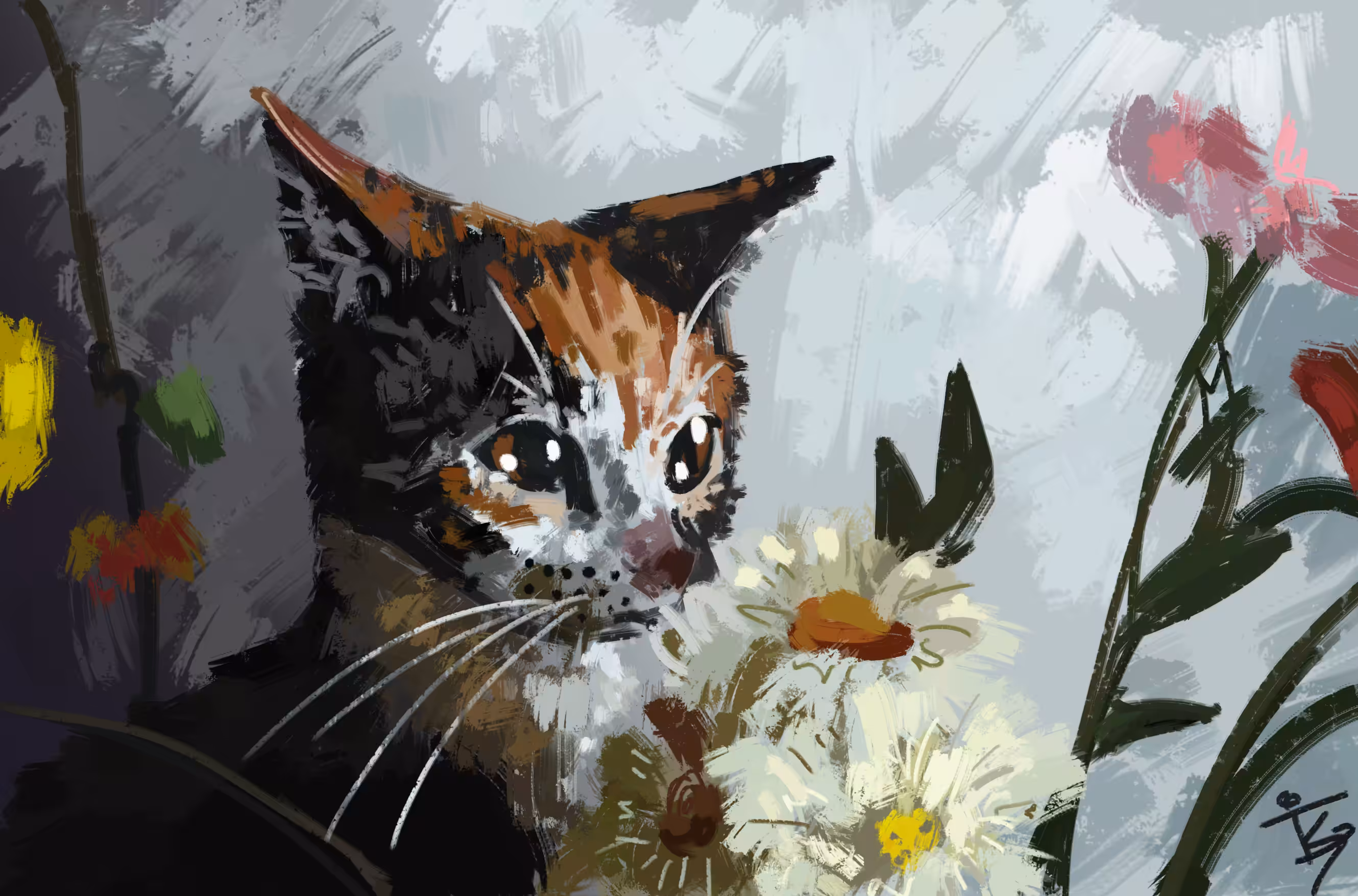 Sniffing Flowers 🌸