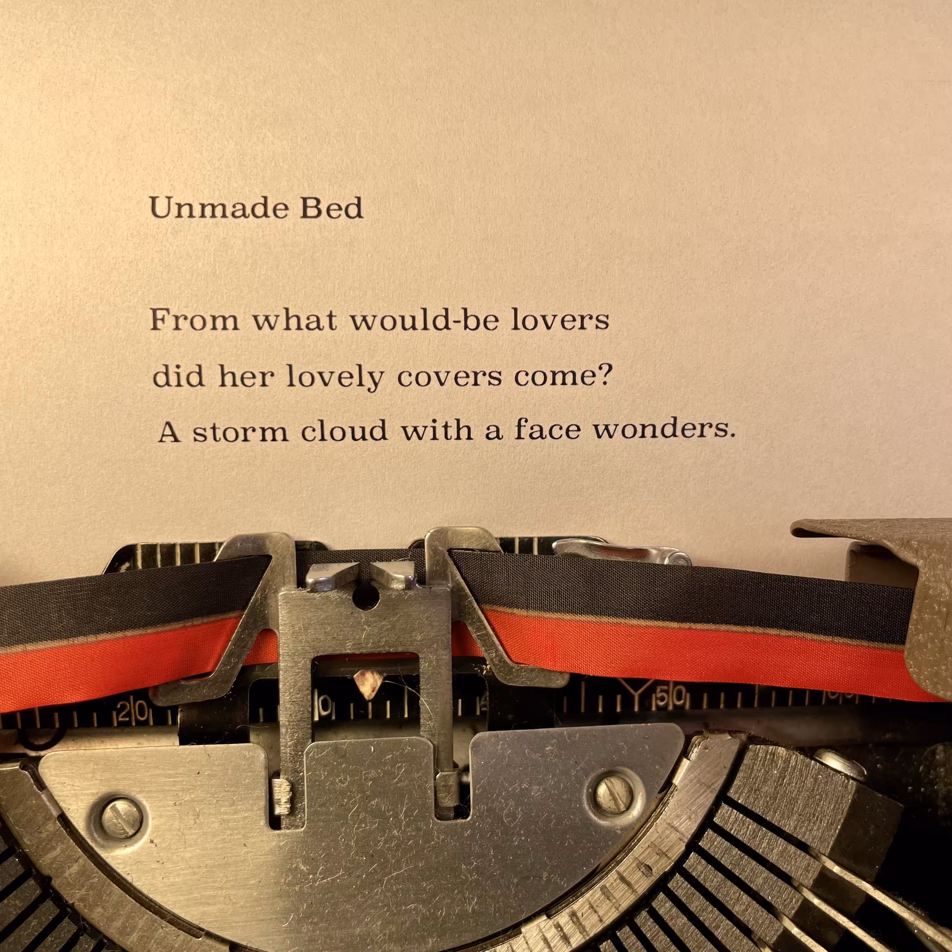 Love Poem Tercets: Unmade Bed
