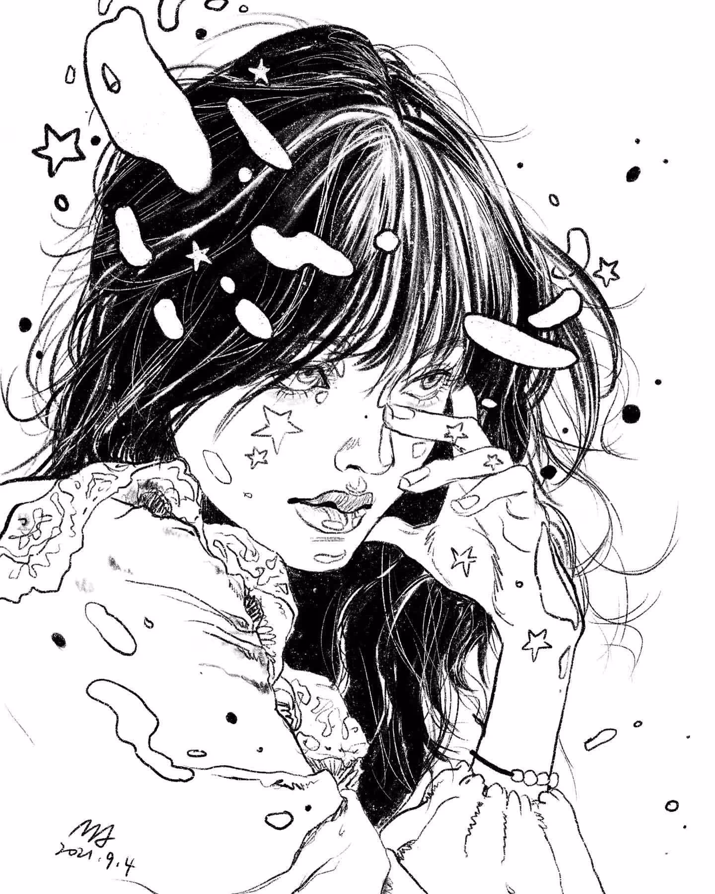 lines of aura-carefully #009