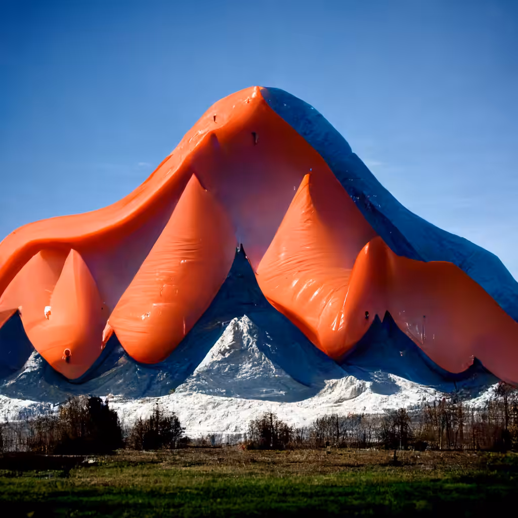 inflatable mountains