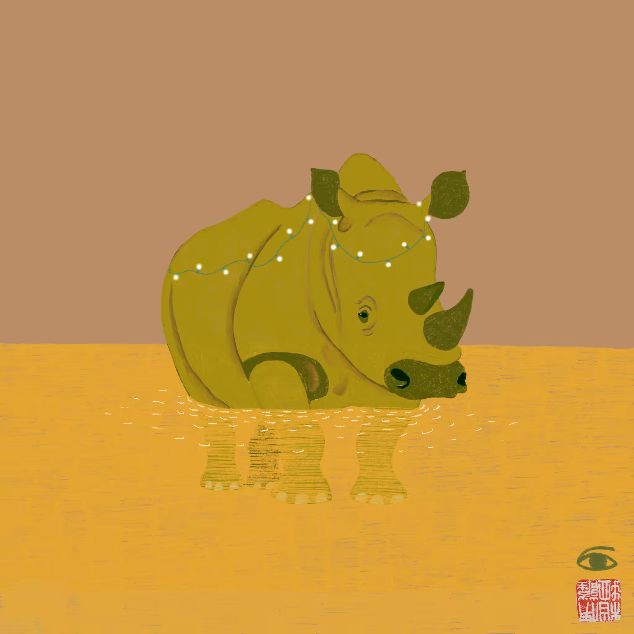 ChristmasRhino