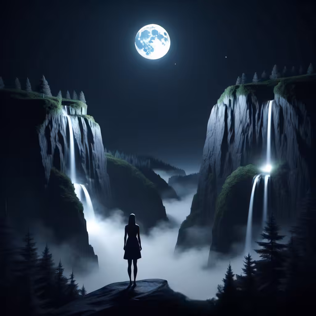 Alone with the moon 🌜