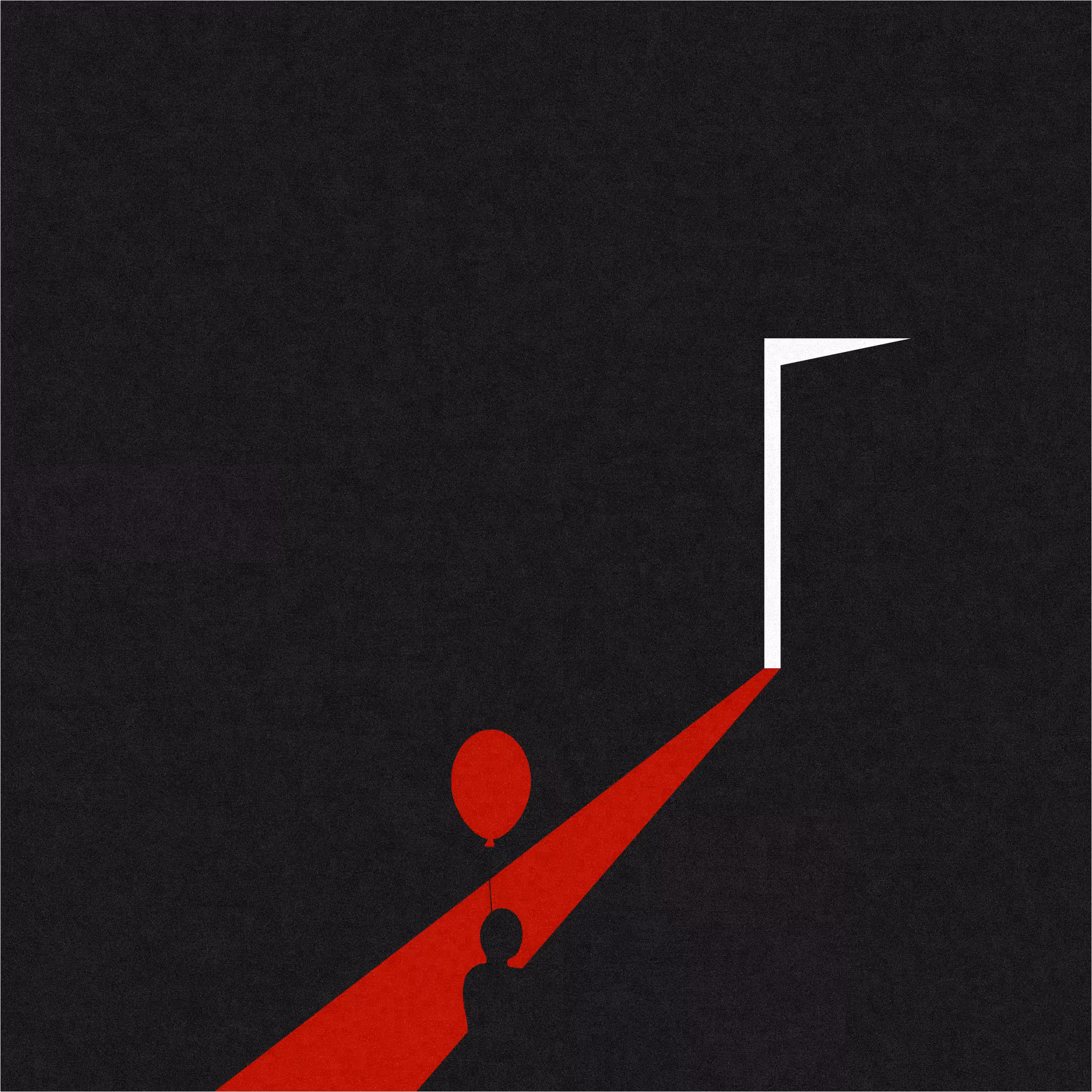 The boy in the dark room