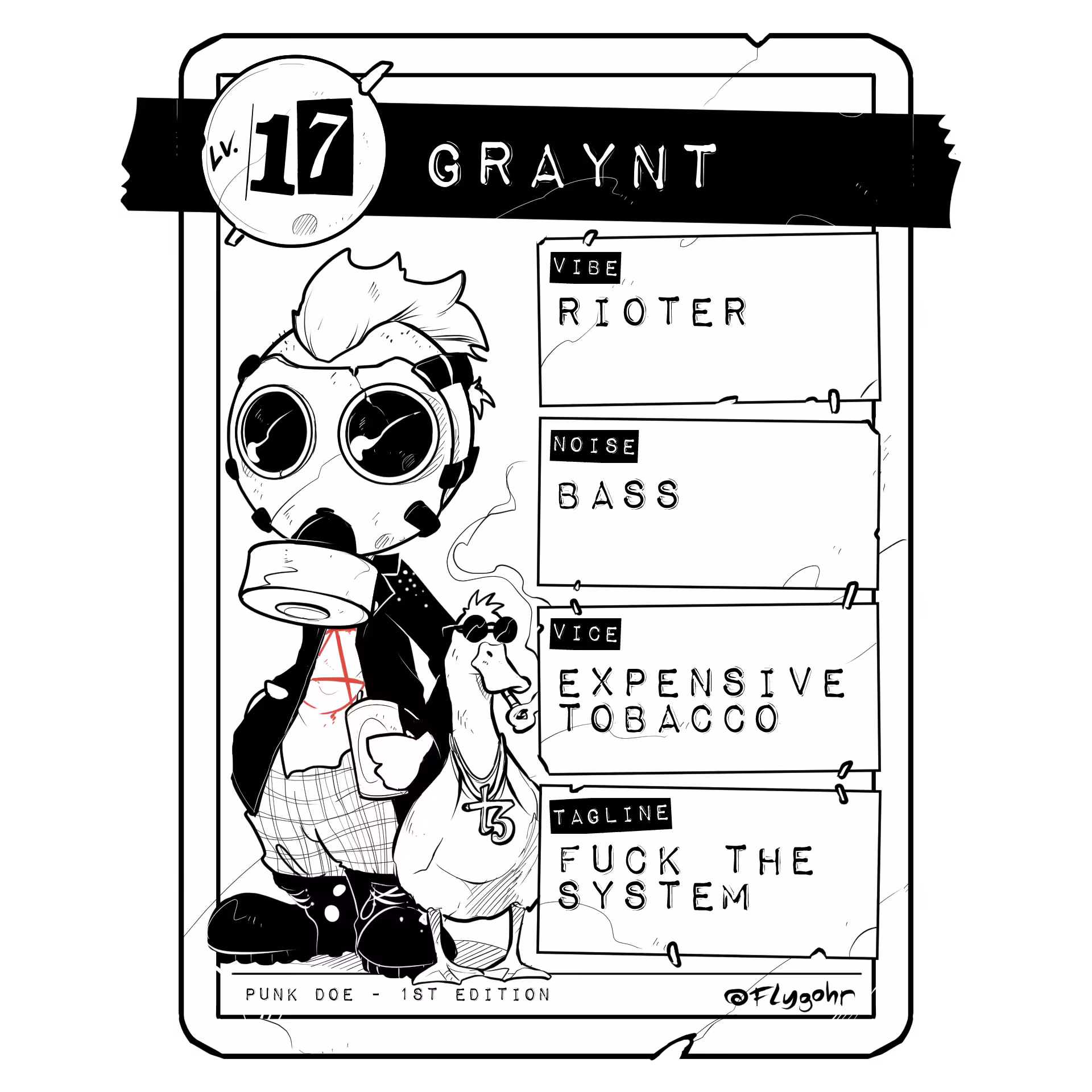 Lv. 17 GRAYNT | CUSTOM PUNK DOE #18